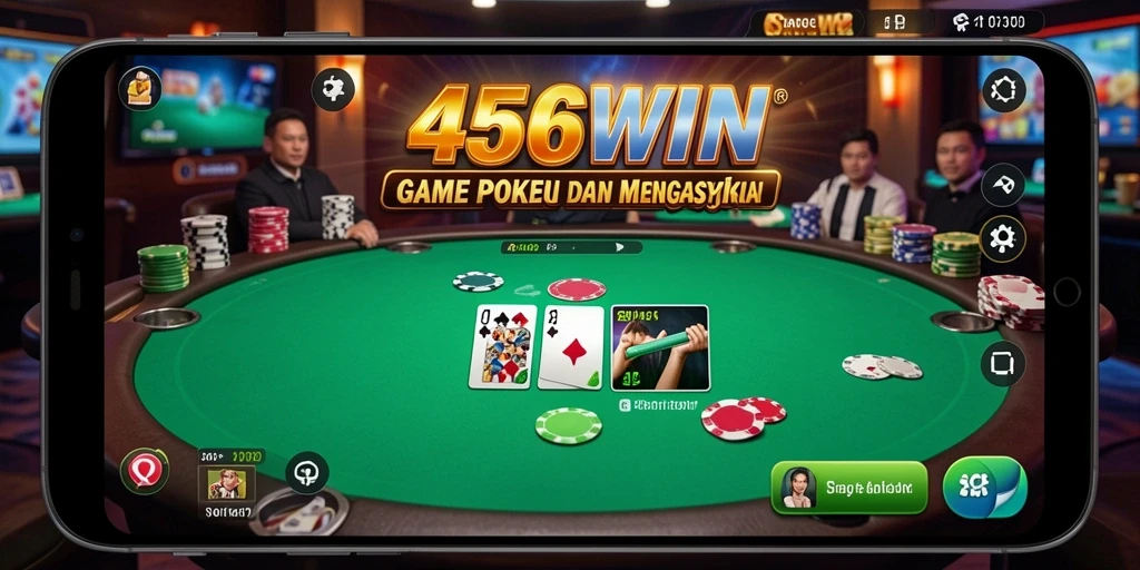Screenshot gameplay menampilkan suasana seru permainan Poker.
