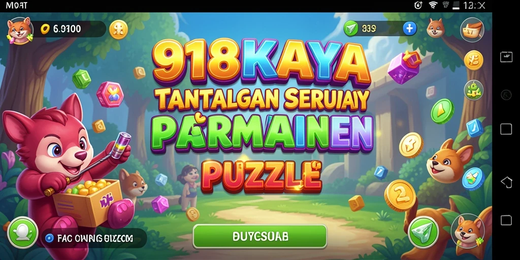 Tampilan gameplay Puzzle yang seru dan menantang di 918KAYA.