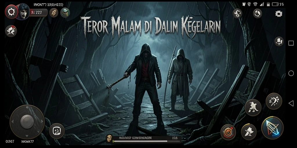 Tampilkan gameplay menegangkan dari INOVA77 di dunia kegelapan.