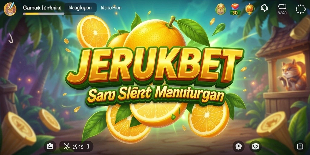 Screenshot utama JERUKBET menampilkan gameplay slot yang seru dan menarik.