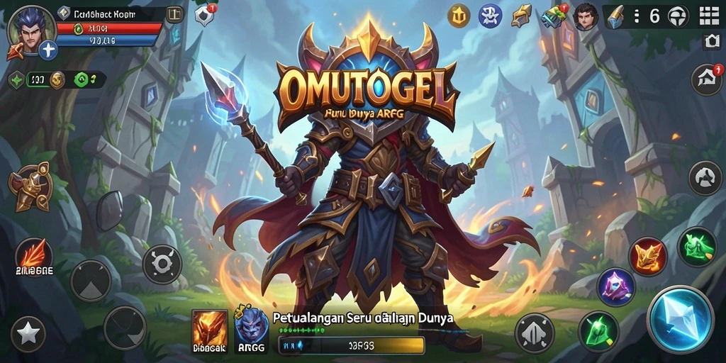 Tampilan gameplay ARPG OMUTOGEL yang memukau dan penuh aksi.