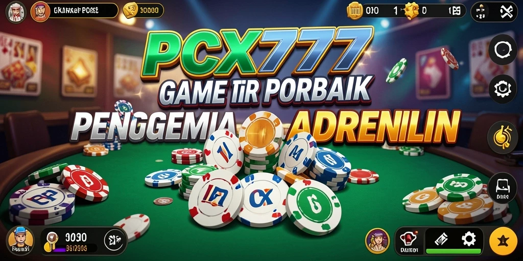 Tampilan menarik dari gameplay Poker di PCX777.