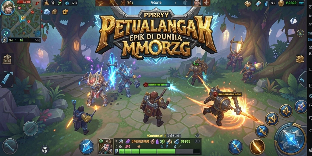 Tangkapan layar PPRRYY menampilkan aksi seru gameplay MMORPG.