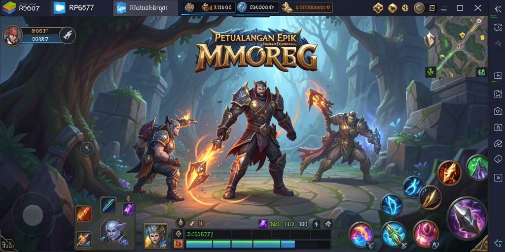 Tangkapan layar gameplay RP6677 menampilkan aksi pertarungan yang mendebarkan.