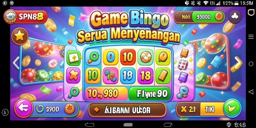 Screenshot gameplay SPN88 menampilkan suasana permainan Bingo yang seru.