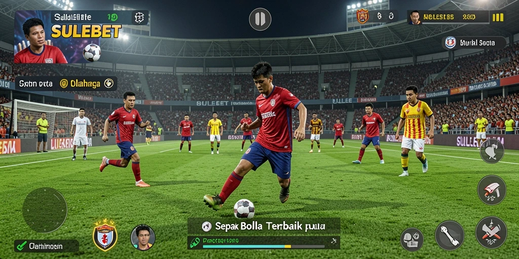 Tampilan gameplay <strong>SULEBET</strong> saat pertandingan sepak bola yang seru.
